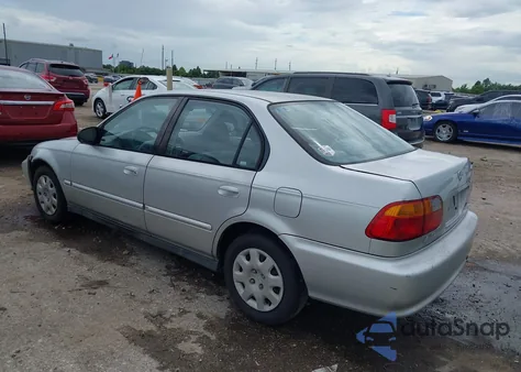 2000 Honda Civic Value Package из США, поврежденный, VIN 2HGEJ6616YH533503
